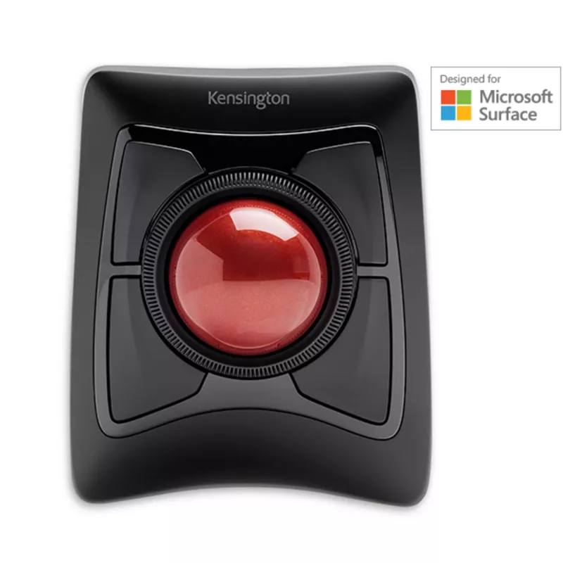 Kensington Expert hiir Wireless Trackball, mõlemakäeline, optiline, RF-juhtmevaba + Bluetooth, 400 DPI, must