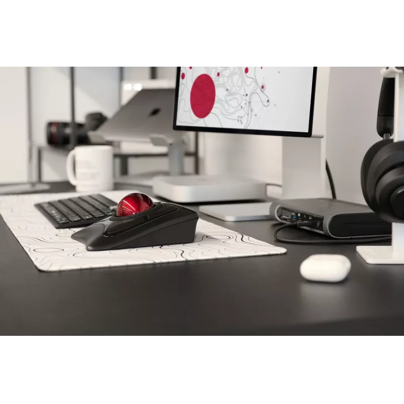 Kensington Expert hiir Wireless Trackball, mõlemakäeline, optiline, RF-juhtmevaba + Bluetooth, 400 DPI, must