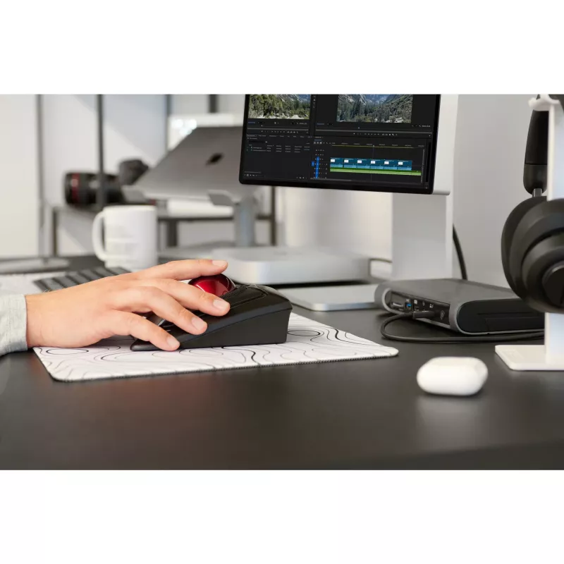 Kensington Expert hiir Wireless Trackball, mõlemakäeline, optiline, RF-juhtmevaba + Bluetooth, 400 DPI, must