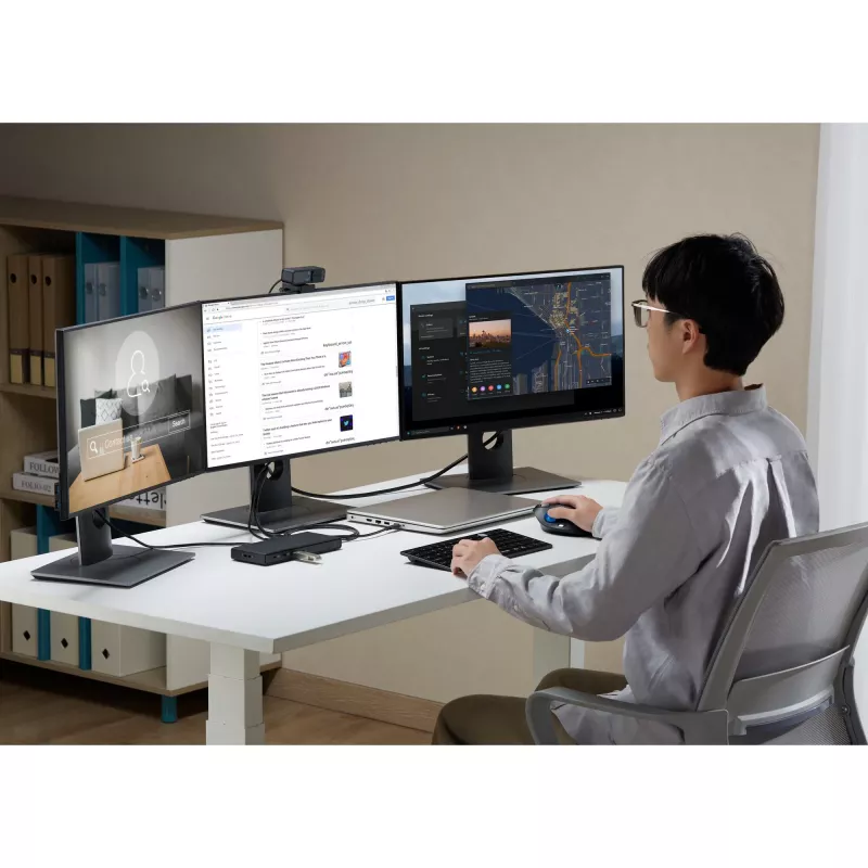 Kensington SD4842P EQ USB-C 10Gbps Triple Video Driverless Docking Station 100W Power Delivery