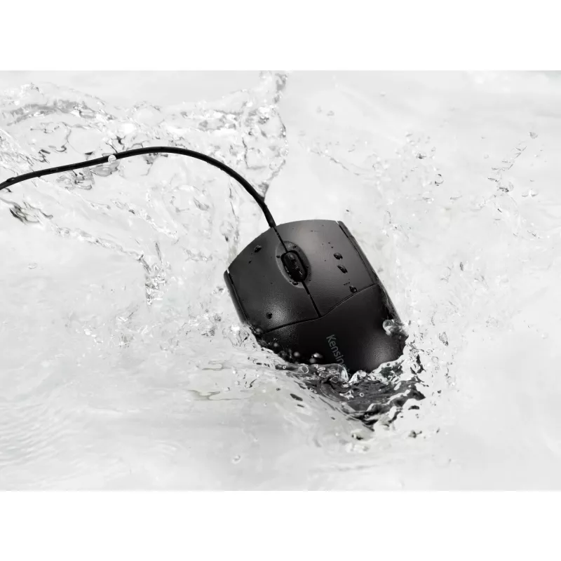 Kensington Pro Fit juhtmega pestav hiir, mõlemakäeline, optiline, USB, 1600 DPI, must