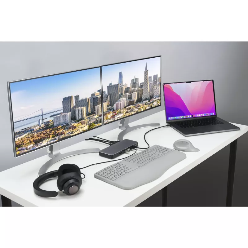 Kensington SD5760T Thunderbolt 4 kahe 4K ekraaniga dokkimisjaam, 96W toiteedastusega