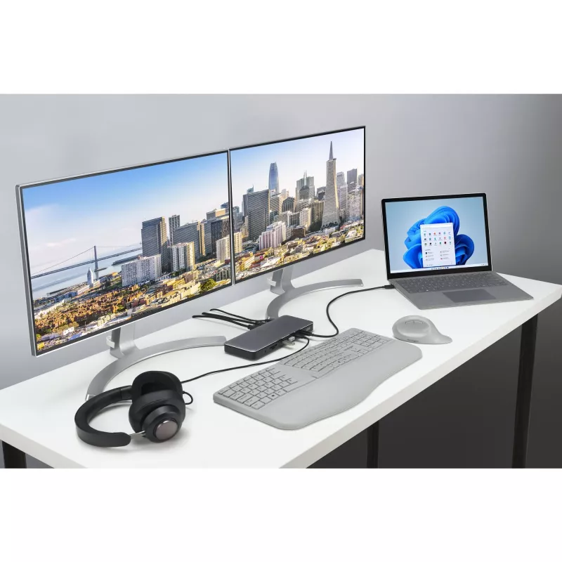 Kensington SD5760T Thunderbolt 4 kahe 4K ekraaniga dokkimisjaam, 96W toiteedastusega