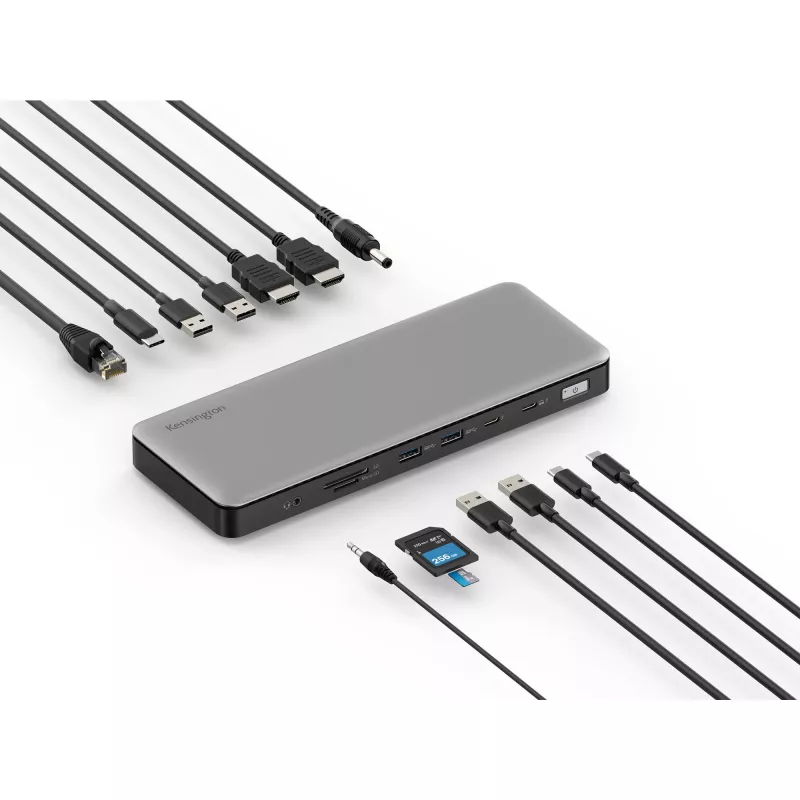 Kensington SD5760T Thunderbolt 4 kahe 4K ekraaniga dokkimisjaam, 96W toiteedastusega