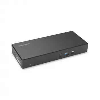 Kensington SD4781P EQ USB-C & USB-A Dual 4K dokkimisjaam, juhtmega, USB 3.2 Gen 2 (3.1 Gen 2) Type-C, 100 W, 3.5 mm, 10,100,1000 Mbit/s, must