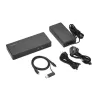 Kensington SD4781P EQ USB-C & USB-A Dual 4K dokkimisjaam, juhtmega, USB 3.2 Gen 2 (3.1 Gen 2) Type-C, 100 W, 3.5 mm, 10,100,1000 Mbit/s, must