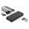 Kensington SD4781P EQ USB-C & USB-A Dual 4K dokkimisjaam, juhtmega, USB 3.2 Gen 2 (3.1 Gen 2) Type-C, 100 W, 3.5 mm, 10,100,1000 Mbit/s, must