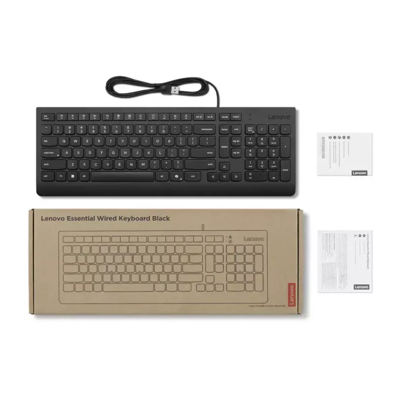 Lenovo 4Y41R64647 klaviatuur Kodukontor USB saksa must