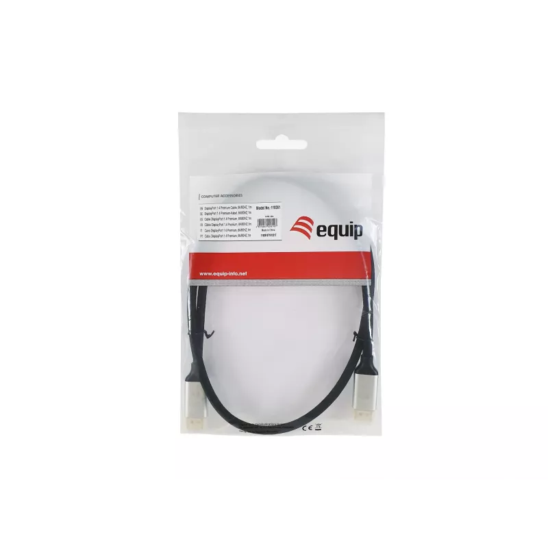 Equip DisplayPort 1.4 Premium kaabel, 1m