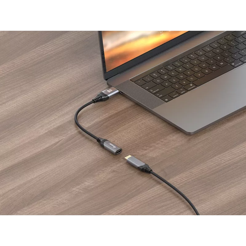 Equip DisplayPort 1.2 HDMI-adapter, 4K/60 Hz, 0,15 m, DisplayPort, HDMI, isane, emane, sirge