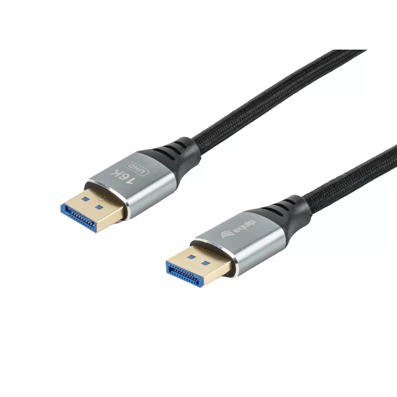 Equip DisplayPort 2.1 Premium kaabel, 2,0 m, 16K/60Hz, 54 Gbps
