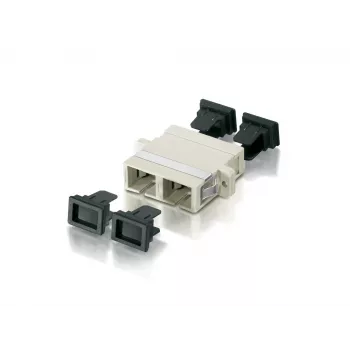 Equip SC fiiberoptiline adapter/ühendaja, OM1/OM2, SC, beež, mitmerežiimiline, 7 g, 12 tk