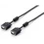 Equip HD15 VGA-kaabel, 10 m, 10 m, VGA (D-Sub), VGA (D-Sub), Isane, Isane, Must