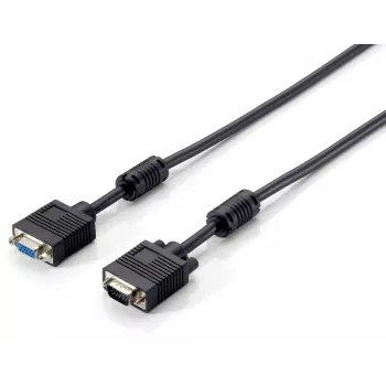 Equip HD15 VGA pikenduskaabel, 10 m, 10 m, VGA (D-Sub), VGA (D-Sub), isane, emane, must