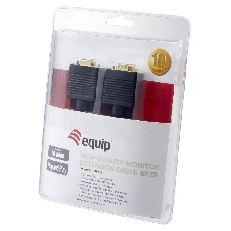 Equip HD15 VGA pikenduskaabel, 1,8 m