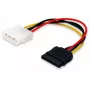 Equip SATA sisemine toitekaabel, Molex (4-kontaktiline), SATA 15-kontaktiline, 0,15 m, Isane, Sirge, Sirge