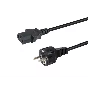 Equip 112110 toitekaabel must 1,8 m CEE7/7 IEC C13