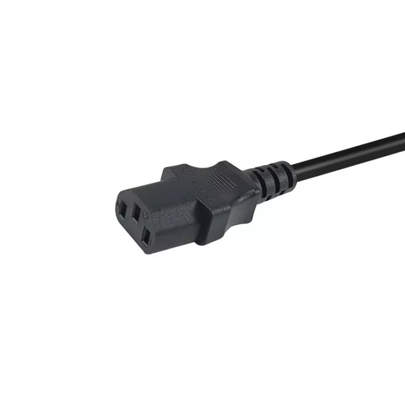 Equip 112110 toitekaabel must 1,8 m CEE7/7 IEC C13