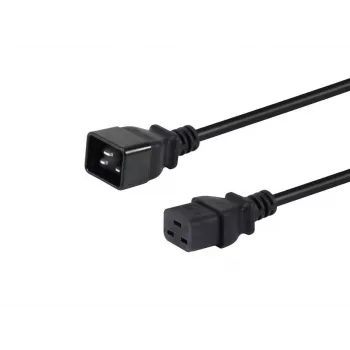 Equip 112131 toitekaabel must 3 m IEC C20 IEC C19