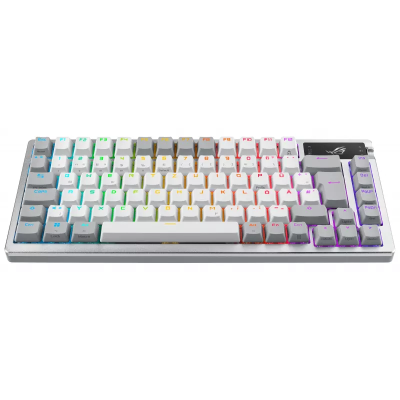 ASUS ROG Azoth Valge klaviatuur Mängimiseks USB + RF Traadita + Bluetooth QWERTZ Saksa
