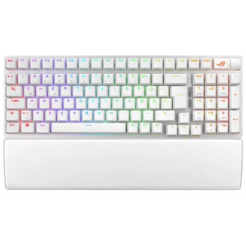 ASUS ROG Strix Scope II 96 Wireless klaviatuur Mängimine USB + RF Wireless + Bluetooth QWERTZ Saksa Valge