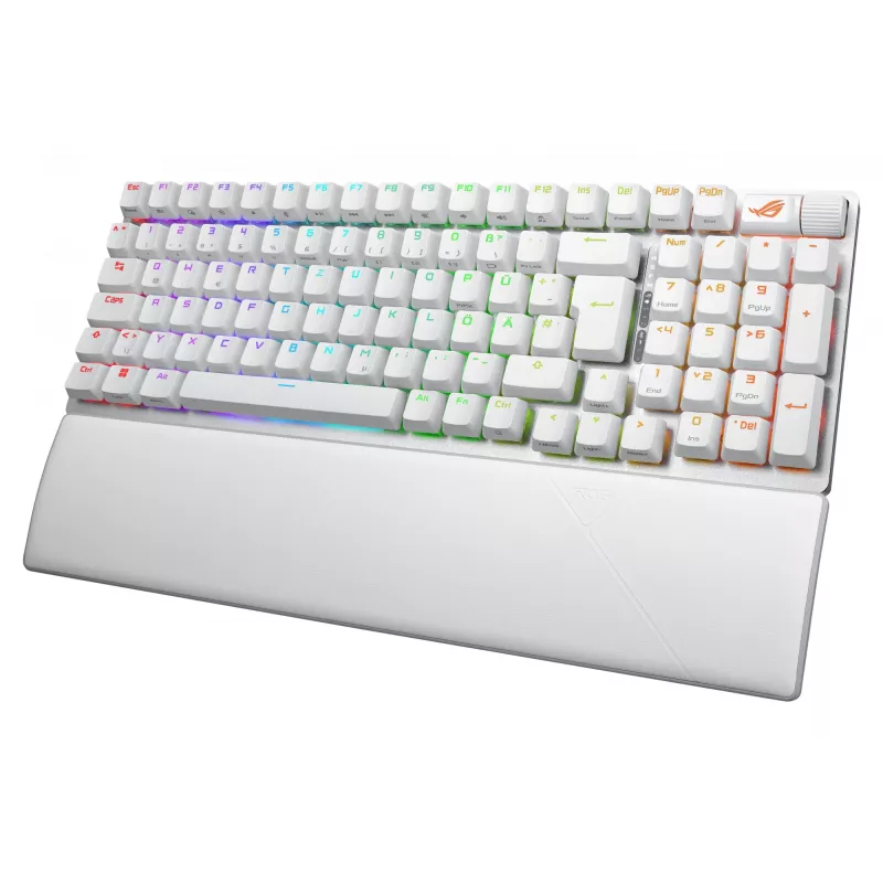ASUS ROG Strix Scope II 96 Wireless klaviatuur Mängimine USB + RF Wireless + Bluetooth QWERTZ Saksa Valge