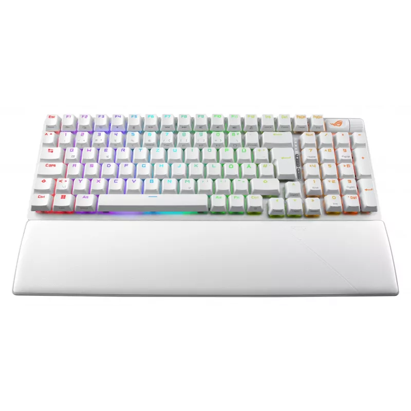 ASUS ROG Strix Scope II 96 Wireless klaviatuur Mängimine USB + RF Wireless + Bluetooth QWERTZ Saksa Valge