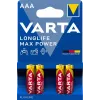 VARTA aku Longlife Max Power Micro AAA LR03 1x4