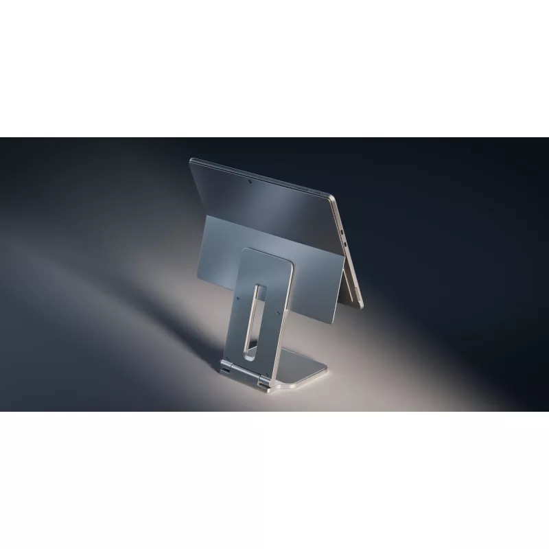 Kensington tõstetav alus Surface'ile, plaatina, alumiinium, kumm, termoplastne polüuretaan (TPU), tsink, 126,4 mm, 139,3 mm, 193 mm, 612 g