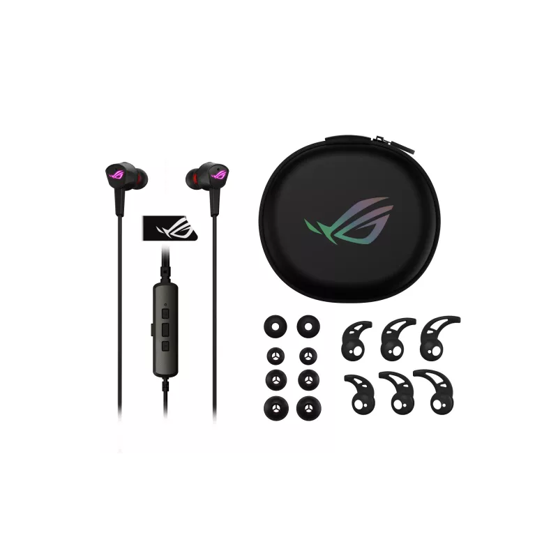 ASUS ROG CETRA II Kõrvaklapid Juhtmega Kõrvasisesed Mänguritele USB USB-C Must