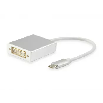 USB Type C to DVI-I Dual Link Adapter Equip 133453