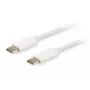Equip Platinum USB Type C kaabel, 2 m, USB C, USB C, USB 3.2 Gen 2 (3.1 Gen 2), 10 Gbit/s, Valge