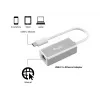 Equip USB Type C to RJ45 Gigabit Network Adapter, juhtmega, USB Type-C, Ethernet, 1000 Mbit/s, hõbedane