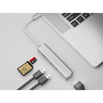 Equip USB-C 5-in-1 multifunktsionaalne adapter