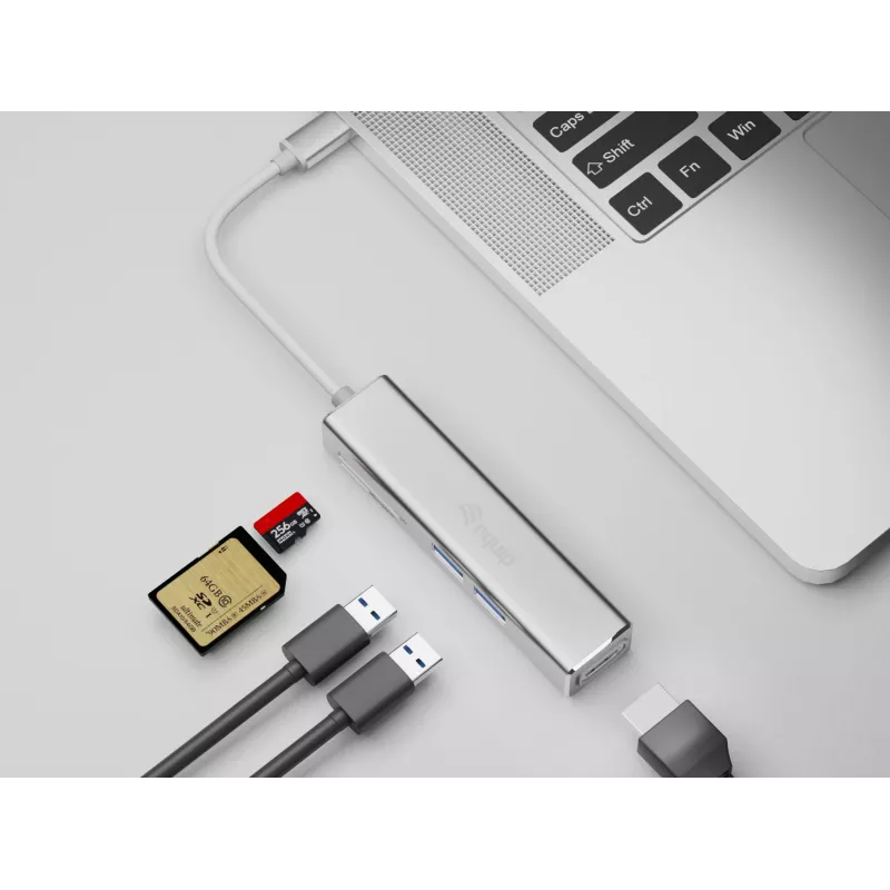 Equip USB-C 5-in-1 multifunktsionaalne adapter