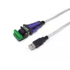 Equip USB-A seriaalne RS-422/485 DB9 adapterkaabel, hall, 1,5 m, USB Type-A, DB-9, isane, isane