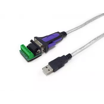 Equip USB-A seriaalne RS-422/485 DB9 adapterkaabel, hall, 1,5 m, USB Type-A, DB-9, isane, isane