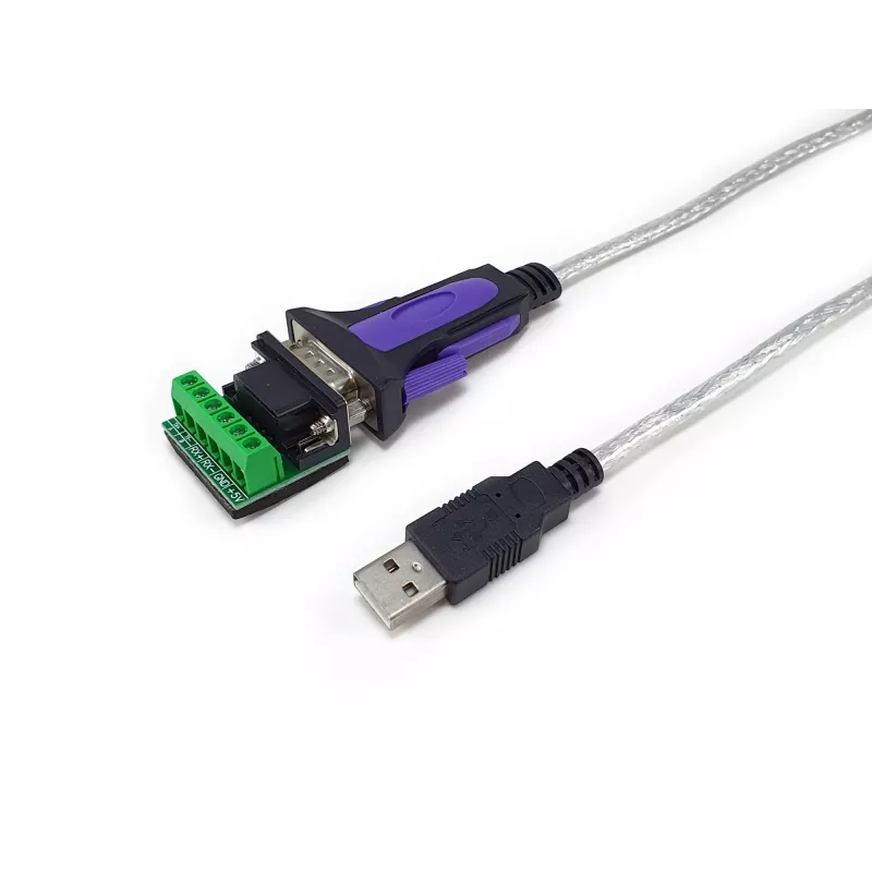 Equip USB-A seriaalne RS-422/485 DB9 adapterkaabel, hall, 1,5 m, USB Type-A, DB-9, isane, isane