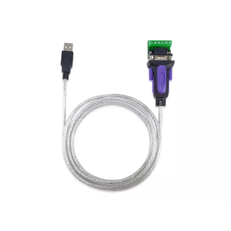 Equip USB-A seriaalne RS-422/485 DB9 adapterkaabel, hall, 1,5 m, USB Type-A, DB-9, isane, isane