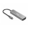 Equip USB-C – HDMI/DisplayPort/VGA/USB-adapter, USB USB-C, HDMI-väljund, DisplayPort-väljund, VGA (D-Sub) väljund, 3840 x 2160 pikslit
