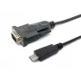 Equip USB-C – Serial DB9 kaabel M/M 1,5 m must