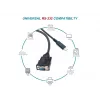 Equip USB-C – Serial DB9 kaabel M/M 1,5 m must
