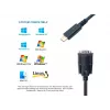 Equip USB-C – Serial DB9 kaabel M/M 1,5 m must