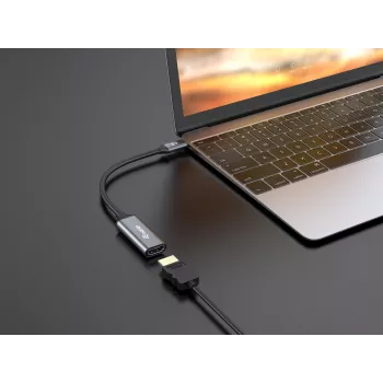 Equip USB-C – HDMI 2.0 adapter, 4K/60 Hz, 0,15 m, USB USB-C, HDMI, isane, emane, otse
