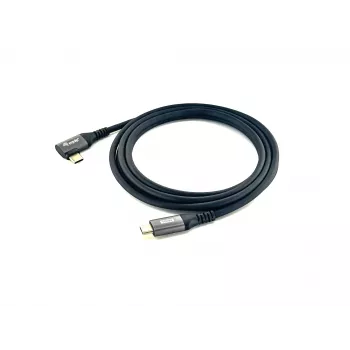 Equip USB 2.0 C–C 90° nurgaga kaabel, M/M, 3,0 m, 100 W Emark kiibistikuga