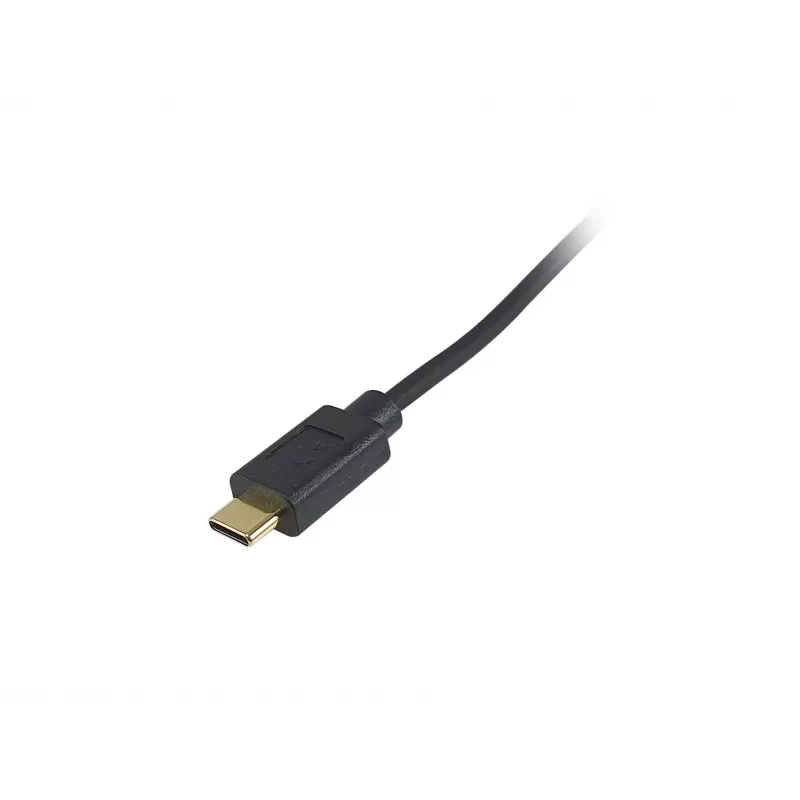 Equip USB 2.0 C to C 90° nurgaga spiraalkaabel M/M 1 m must