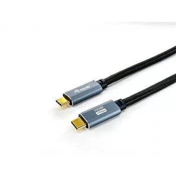 Equip USB 3.2 Gen 2 C–C-kaabel, M/M, 2,0 m, 5 A, PD 100 W, 4K/60 Hz, 10 Gbps