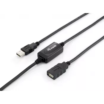 Equip USB 2.0 tüüp A aktiivne pikenduskaabel isane–emane, 10 m