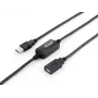 Equip USB 2.0 tüüp A aktiivne pikenduskaabel isane–emane, 10 m