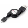 Equip USB 2.0 Type A to Micro-B sissetõmmatav kaabel, 1,0 m, must